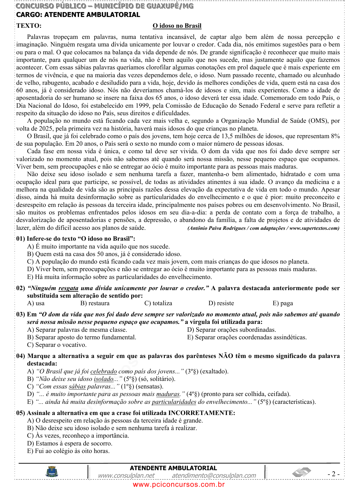 Prova UFRJ - UFRJ - 2010 - para Técnico em Contabilidade.pdf - Provas de  Concursos Públicos