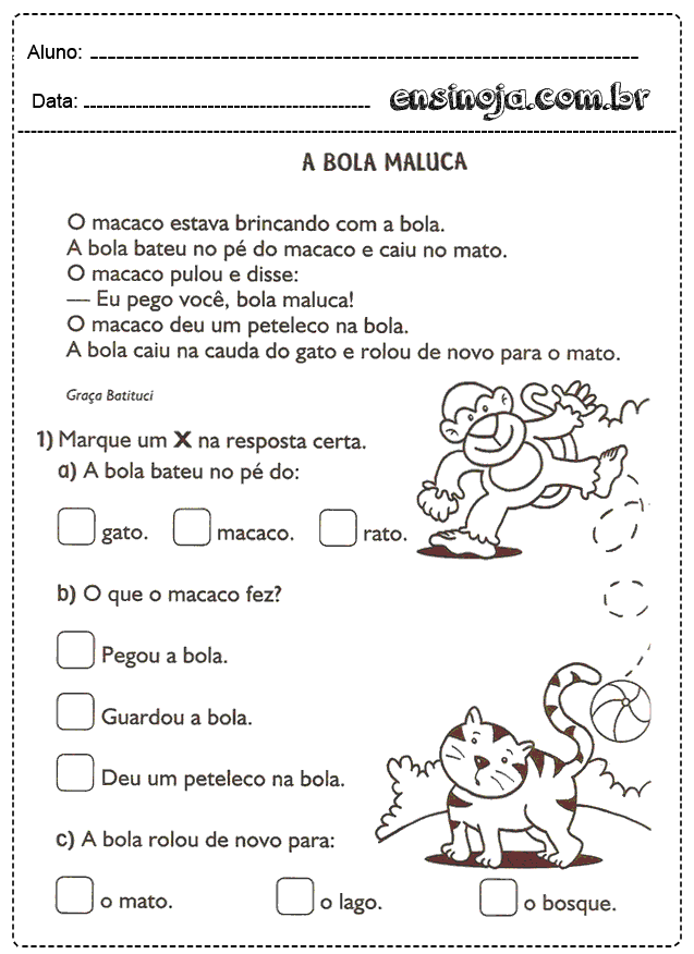 exercício de leitura e interpretação textual - Leitura, Interpretação e  Produção de Textos