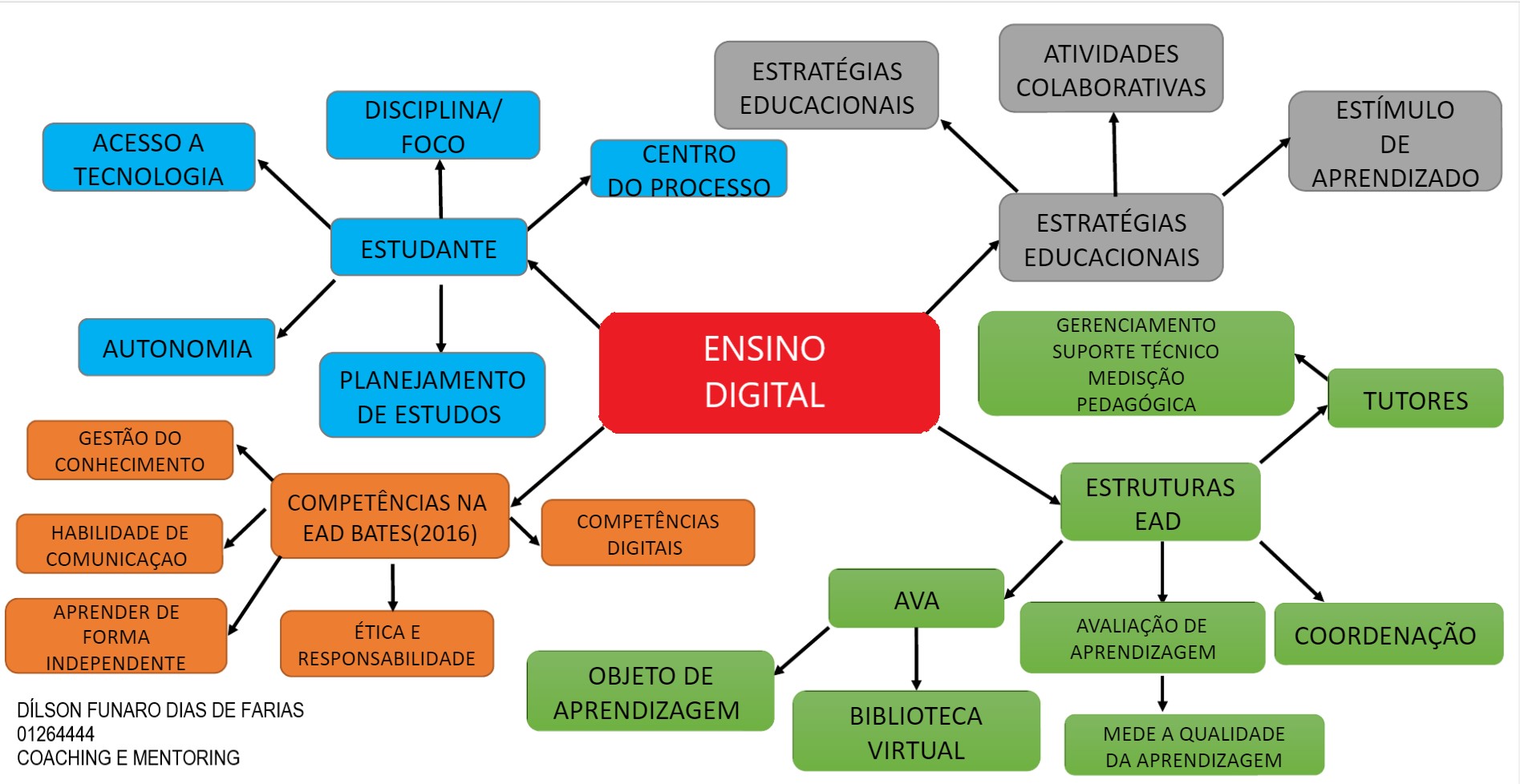 MAPA MENTAL ENSINO DIGITAL - Coaching e Mentoring