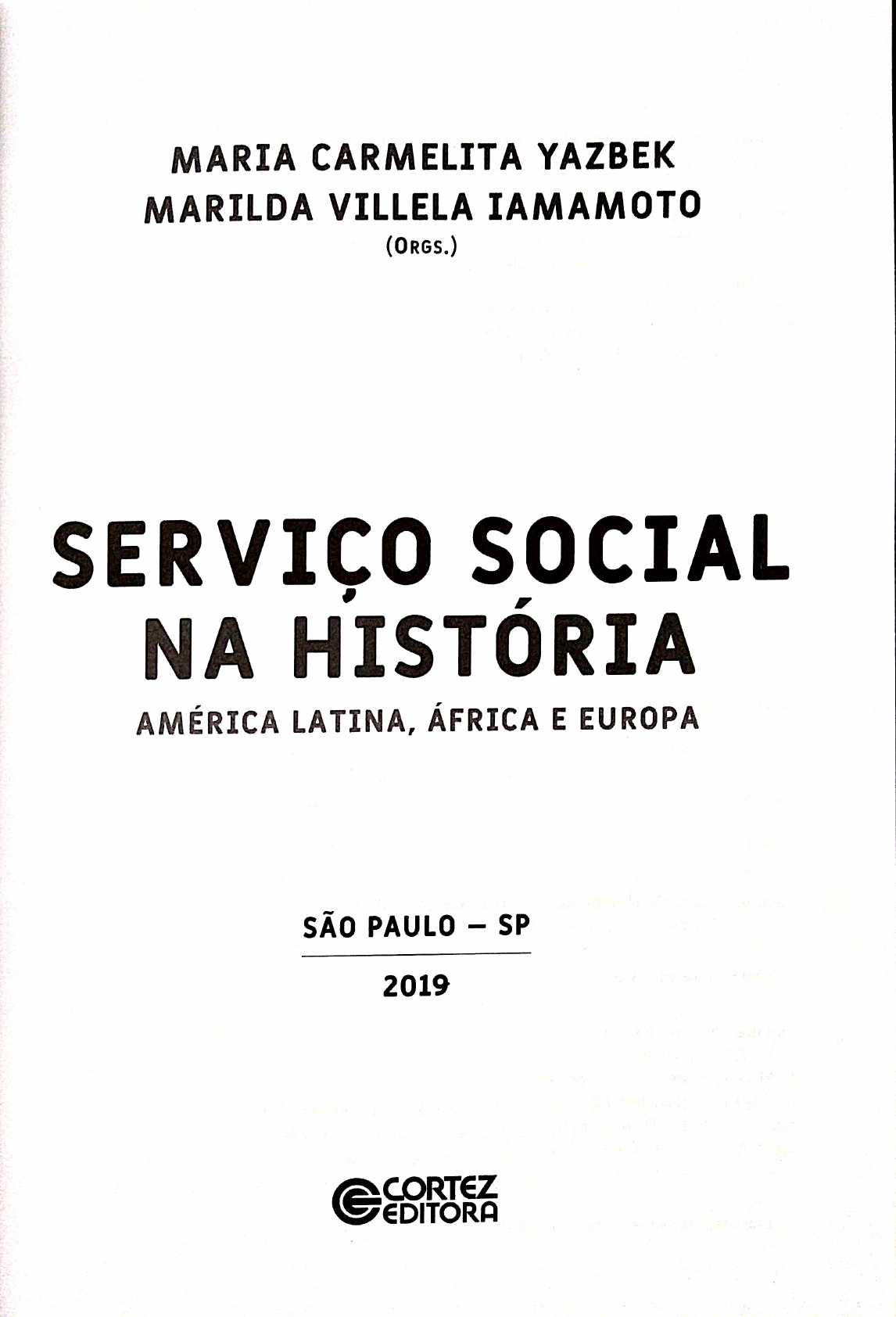 serviço social na história américa latina África e europa maria