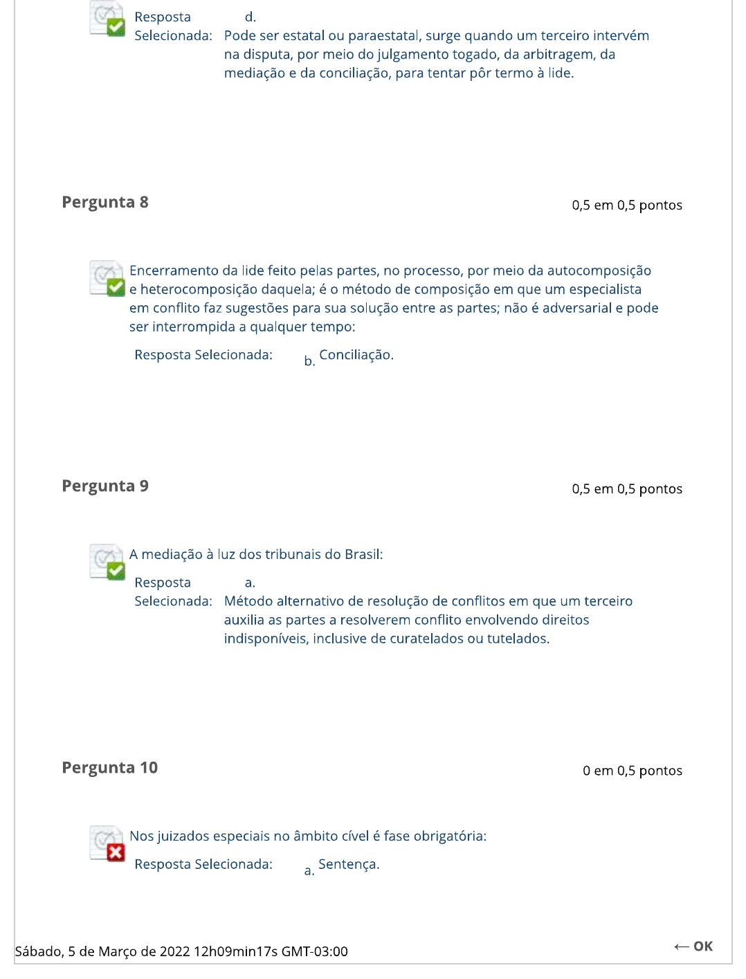 Metodos Alternativos E Resolucao De Conflitos Arbitragem Questionario