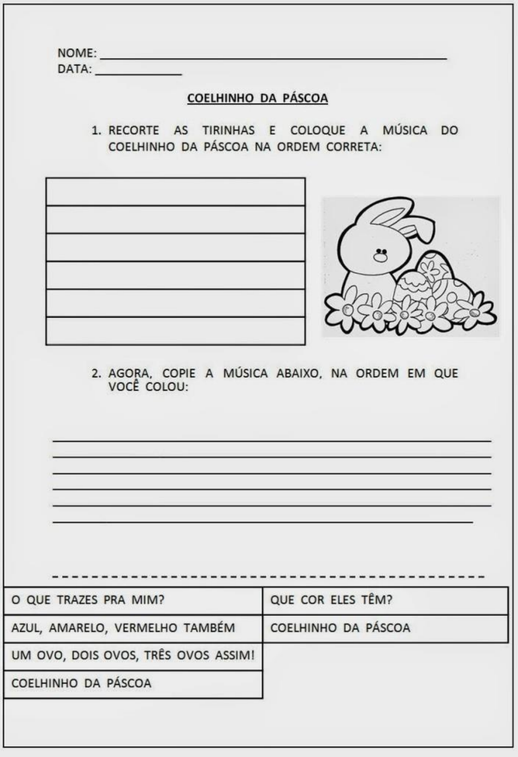 PÁSCOA - SEQ MUSICAS - CLUBE PEDAGÓGICO NM - Pedagogia