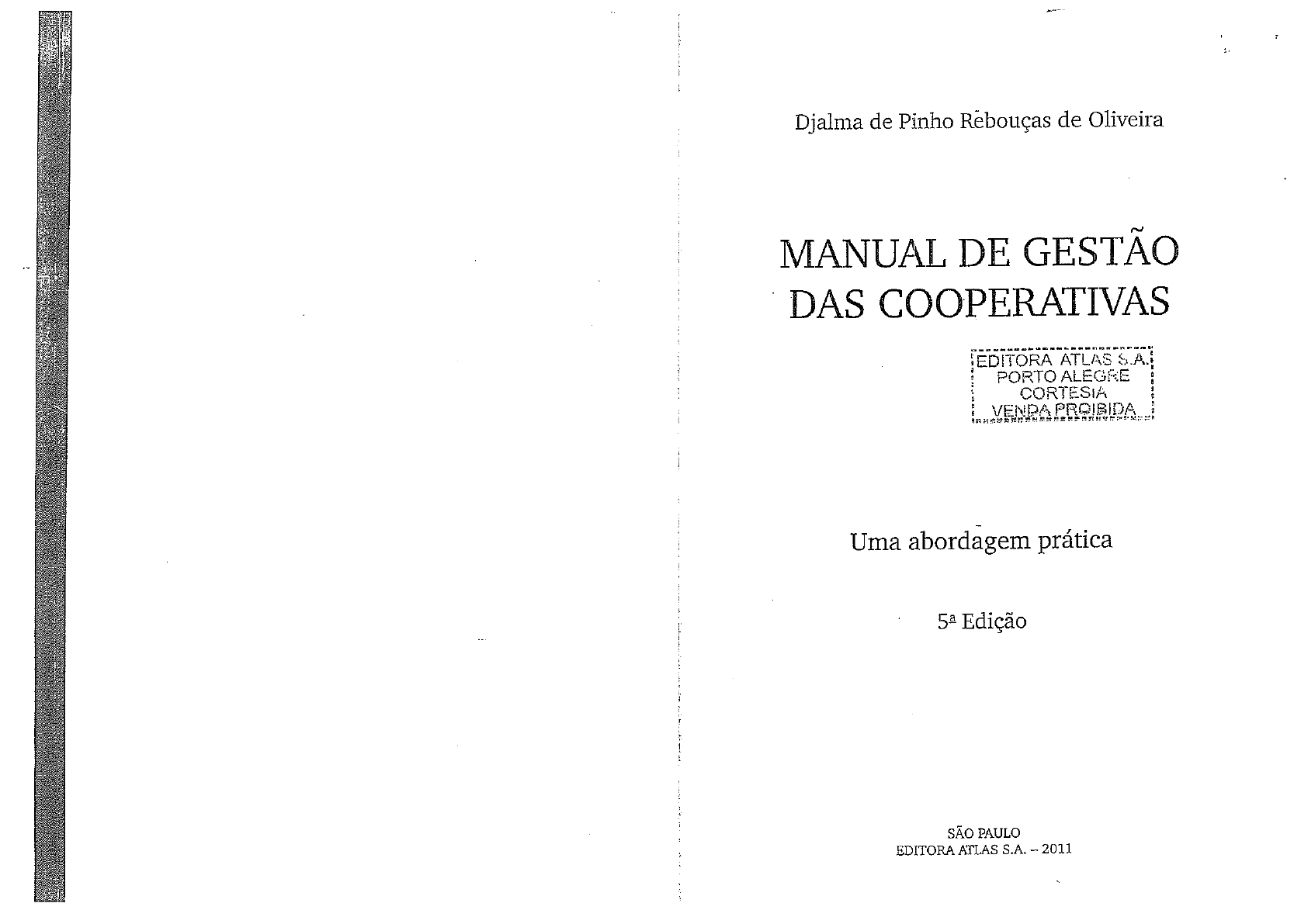 MANUAL DE GESTÃO DE COOPERATIVAS LIVRO COMPLETO - Gestão De Cooperativas