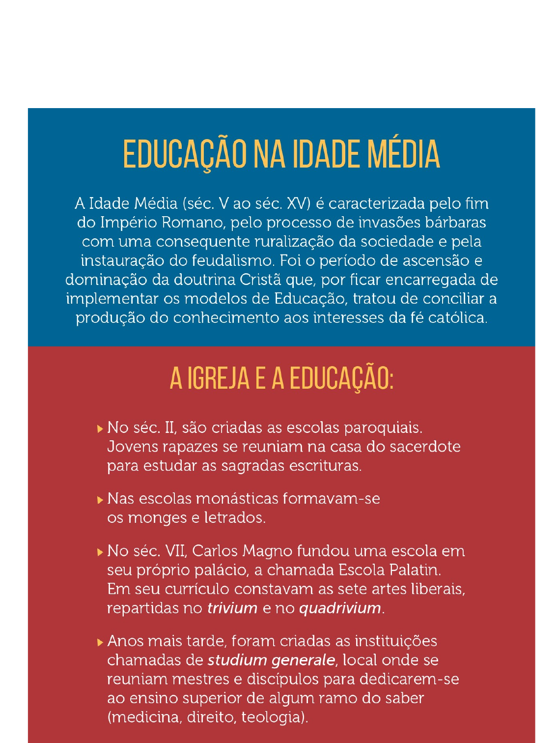 AULA 2 H EDUCACAO NA IDADE MÉDIA - História da Educação I