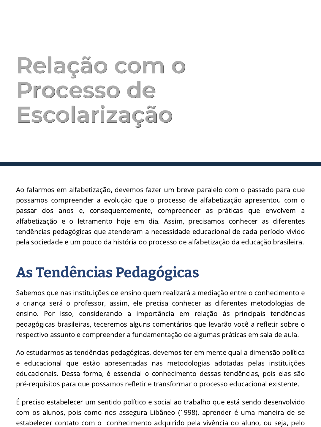 Alfabetização e letramento - Vivência Pedagógica