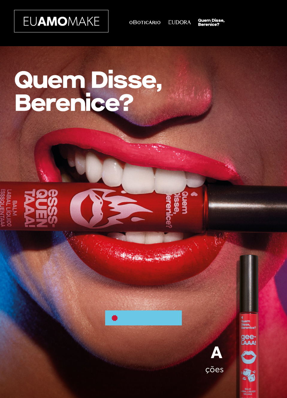 Quem Disse, Berenice? Balm Labial Vermelho Esquenta 4,6ml Vermelho