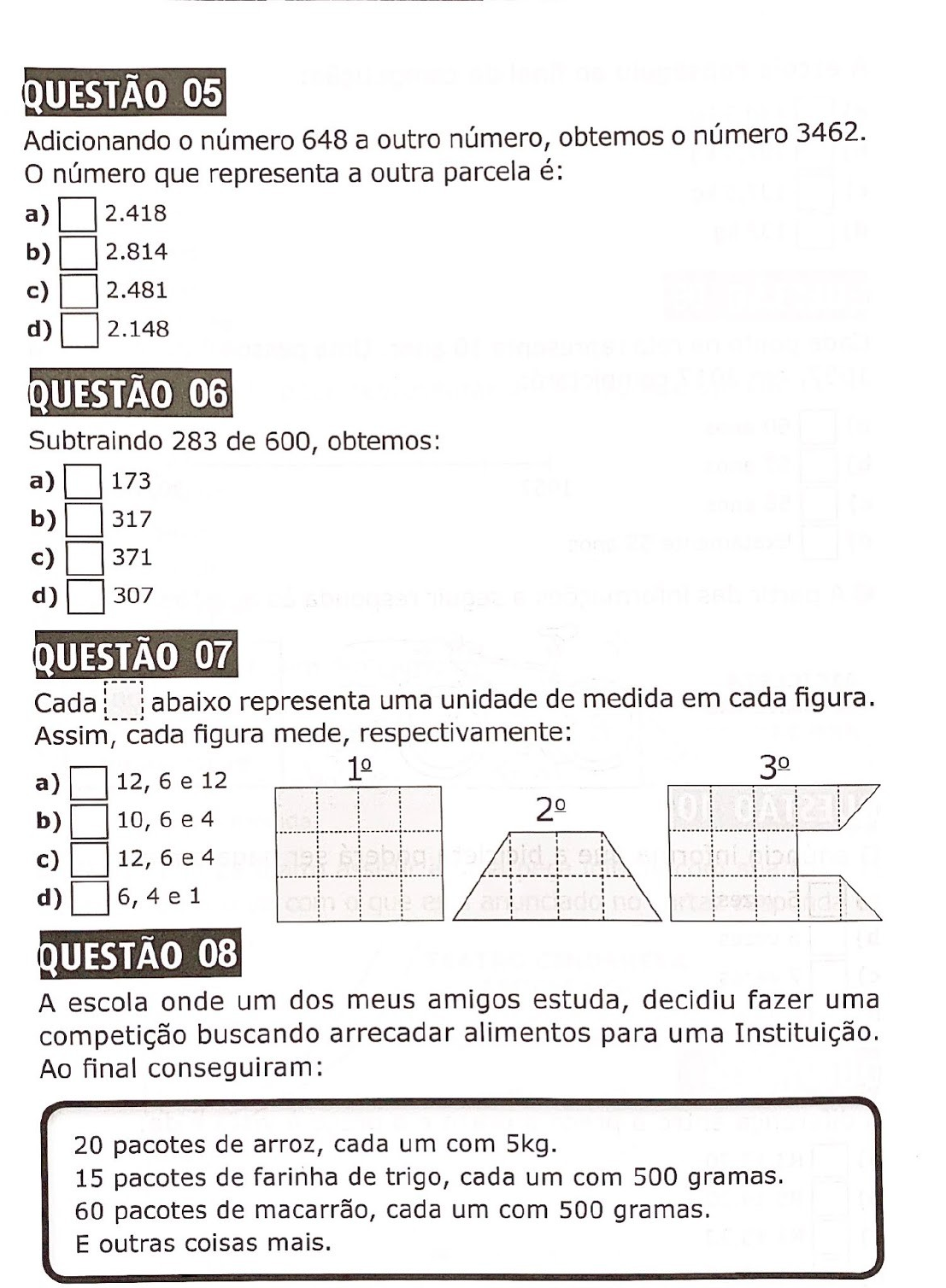 Simulados - Matemática