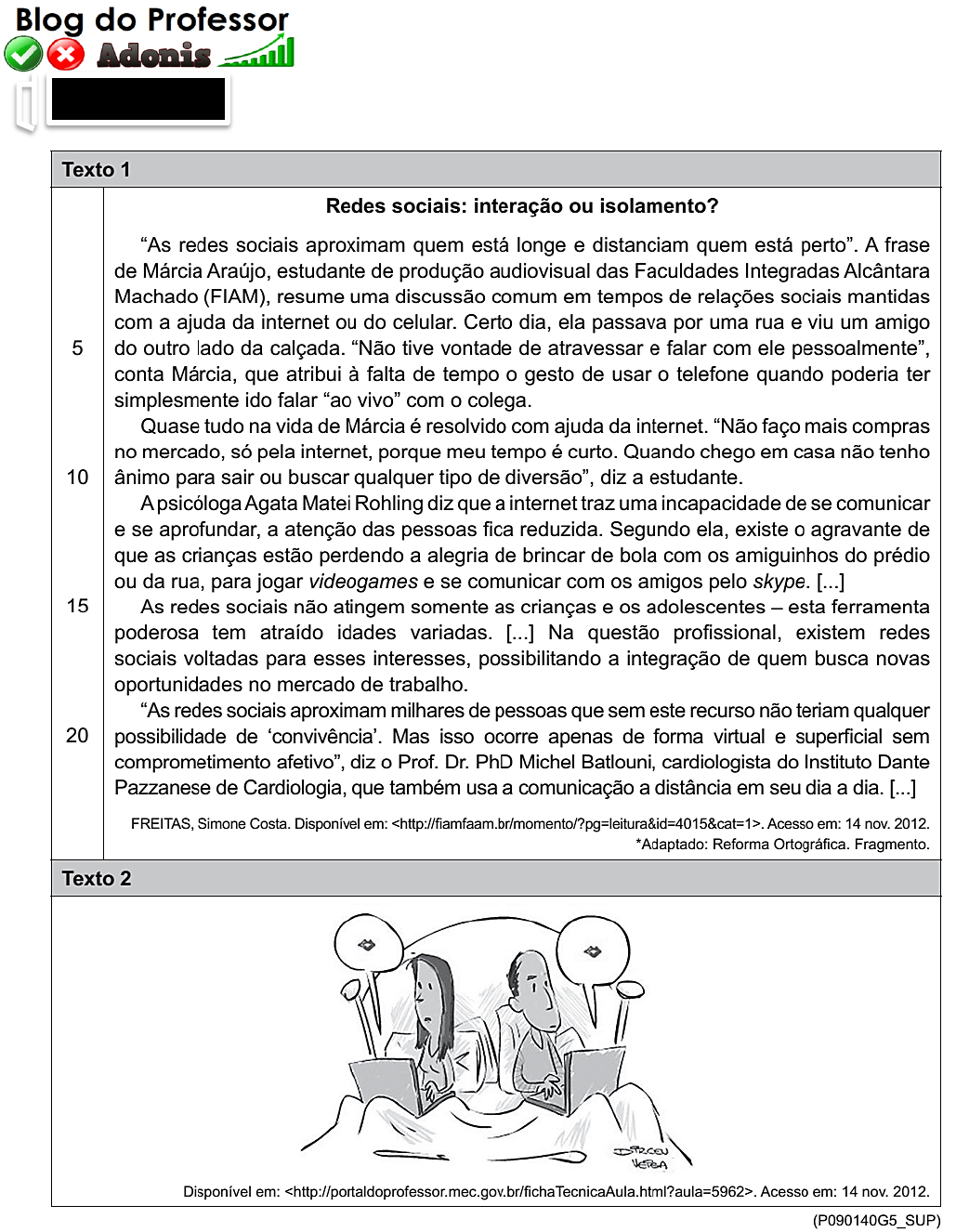 1. Faça a Tradução do Texto abaixo. * 