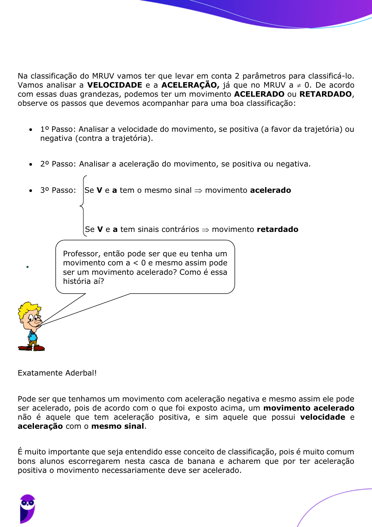 Fórmula da Cinemática para Calcular Velocidade Final, image size:1190x1684