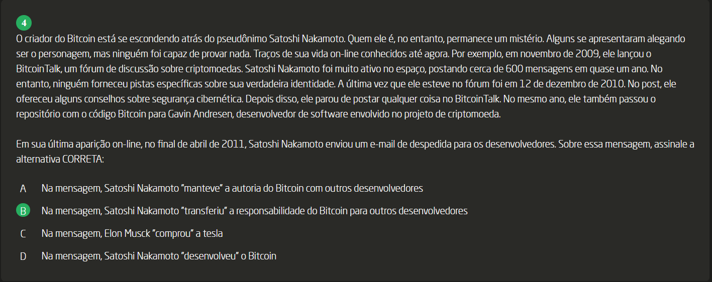 Grátis: O criador do Bitcoin está se escondendo atrás do pseudônimo Satoshi  Nakamoto. Quem ele é, no entanto, permanece um mistério. Alguns se  apresentaram alegando ser o personagem, mas ninguém foi capaz