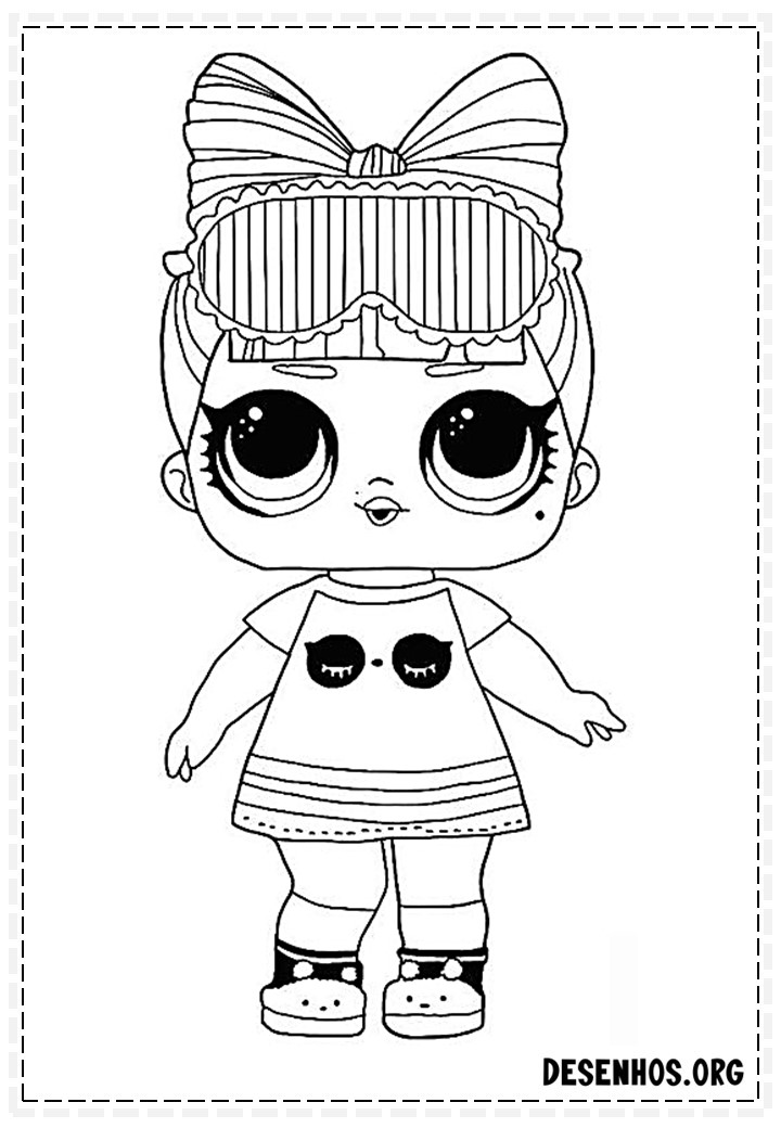 Desenhos da boneca LOL para imprimir e colorir - Página 2 de 2