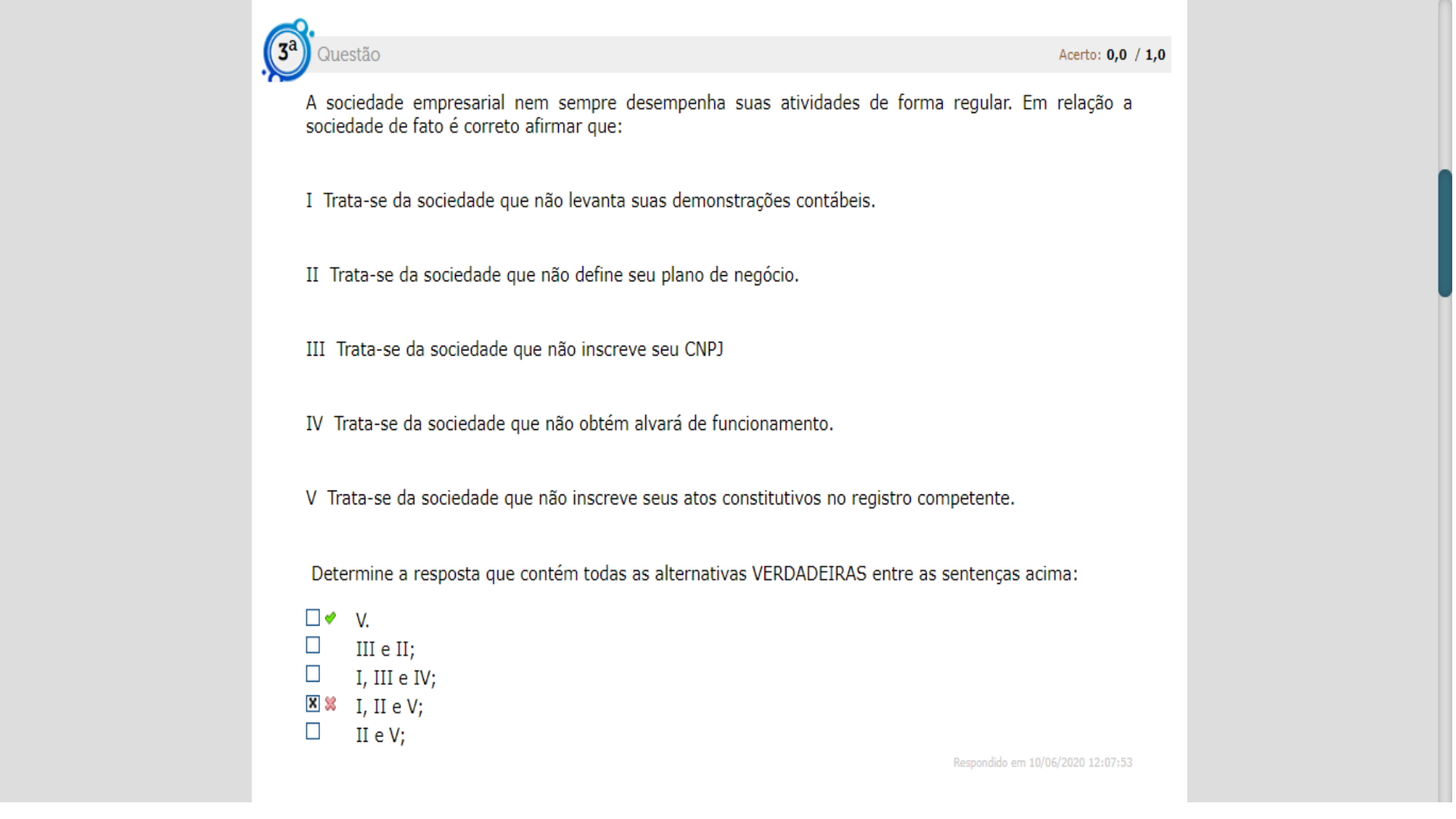 Simulado 2 - Fundamentos Do Direito Empresarial E Tributário