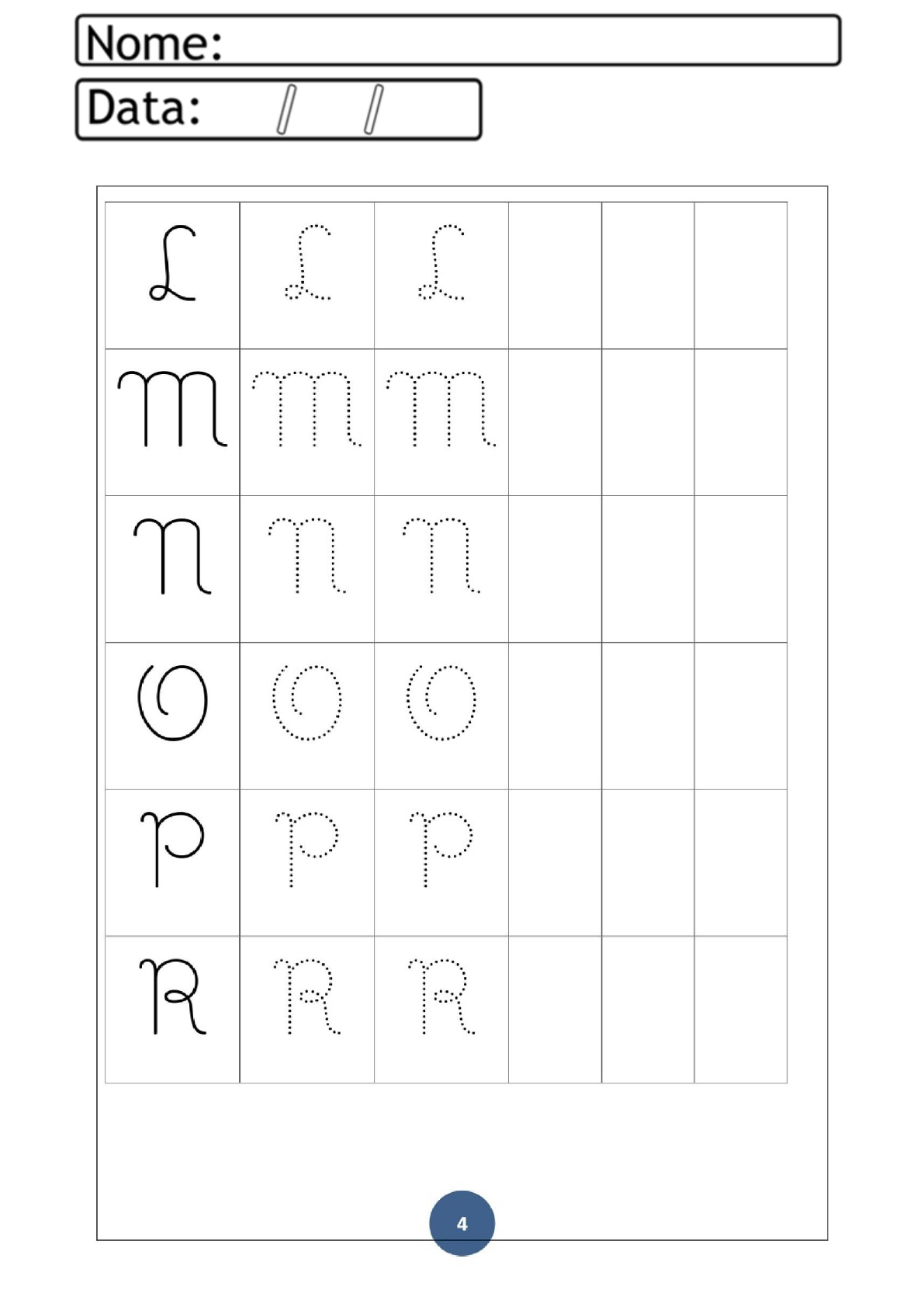 Atividades De Caligrafia Alfabeto Cursivo Para Imprimir Letras