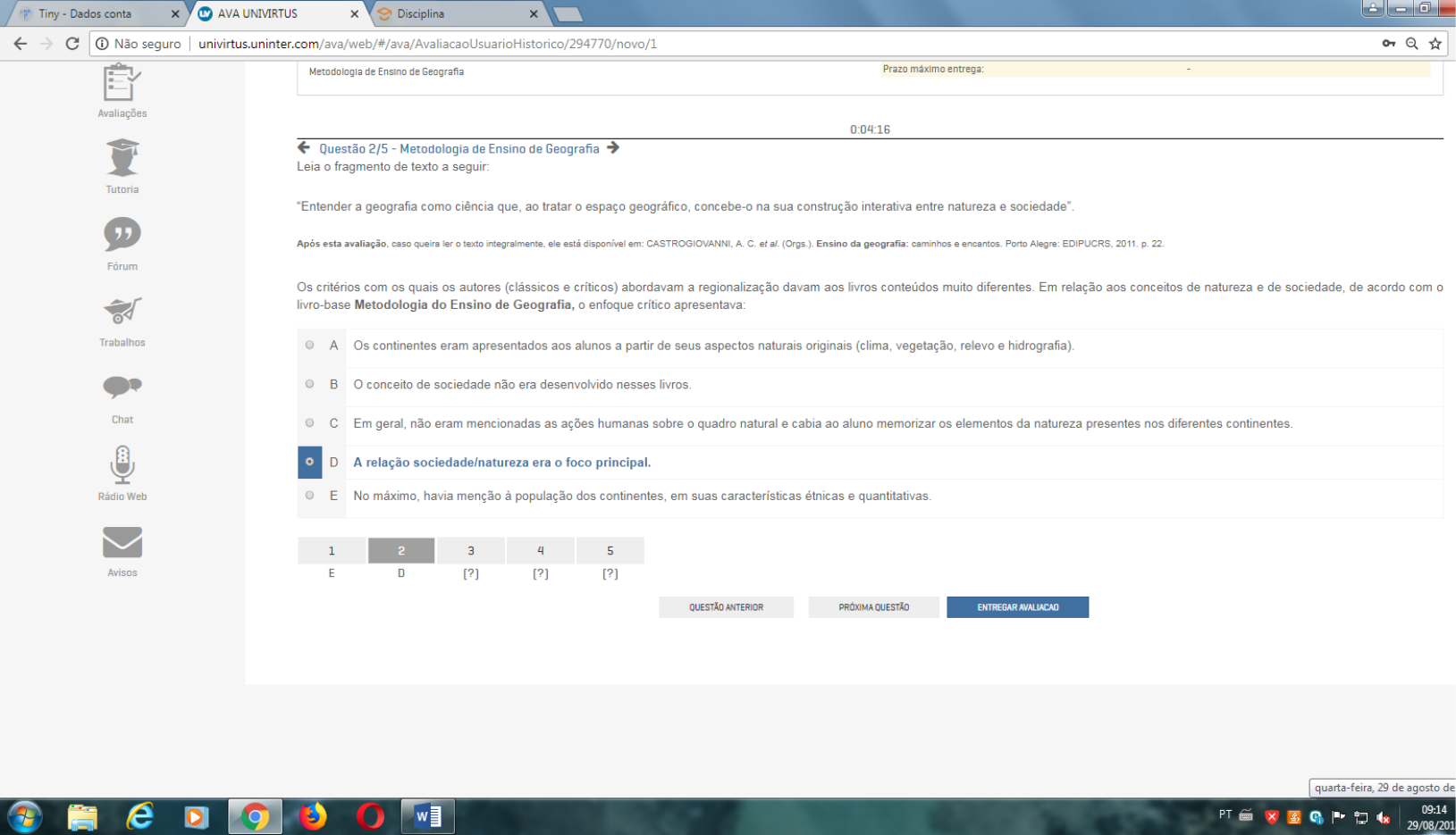 Apol De Metodologia Do Ensino De Geografia