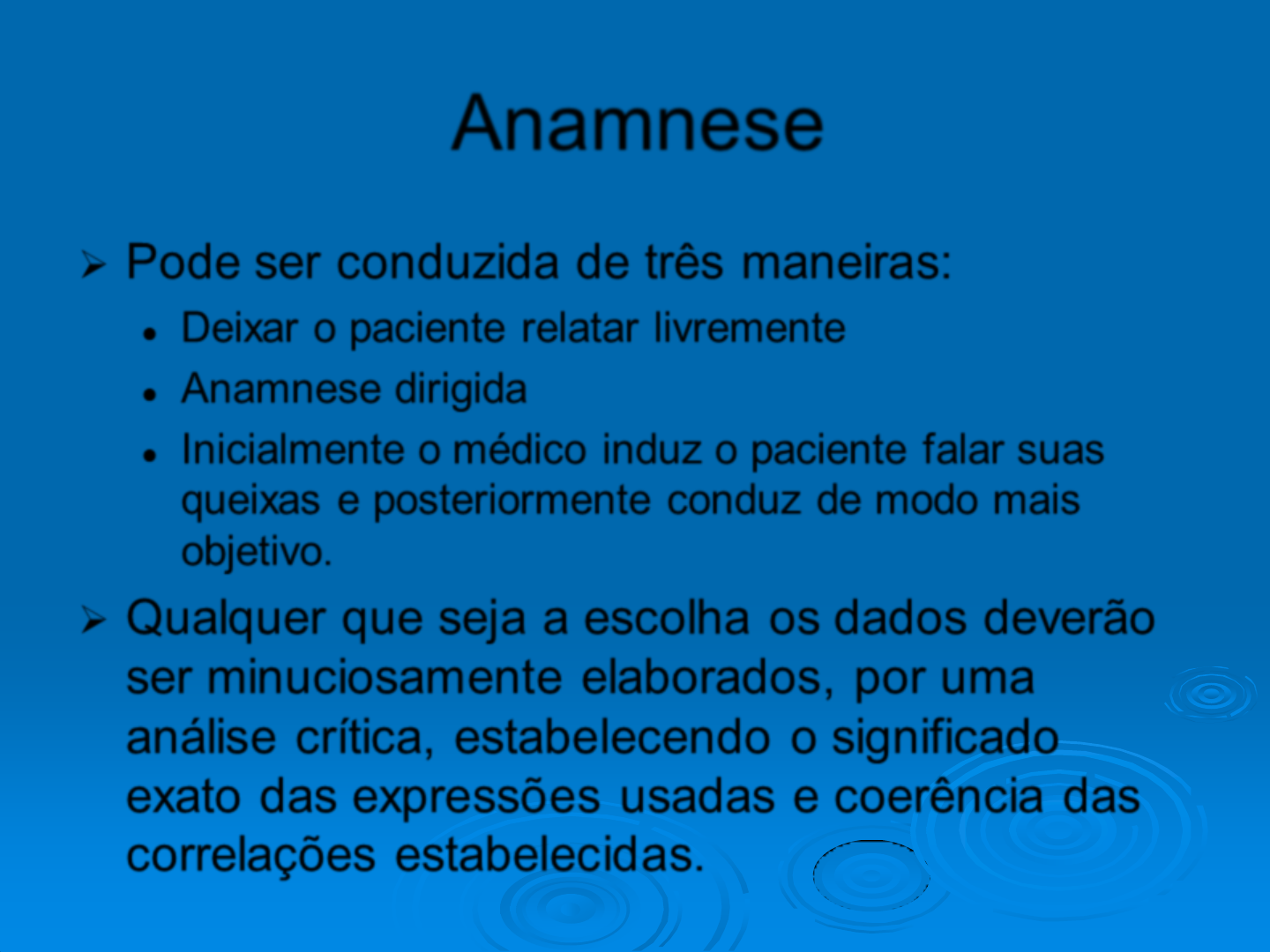 Anamnese - RESUMO DE AULA - INTRODUÇÃO À SEMIOLOGIA O método clínico  identifica o desvio de saúde, a - Studocu