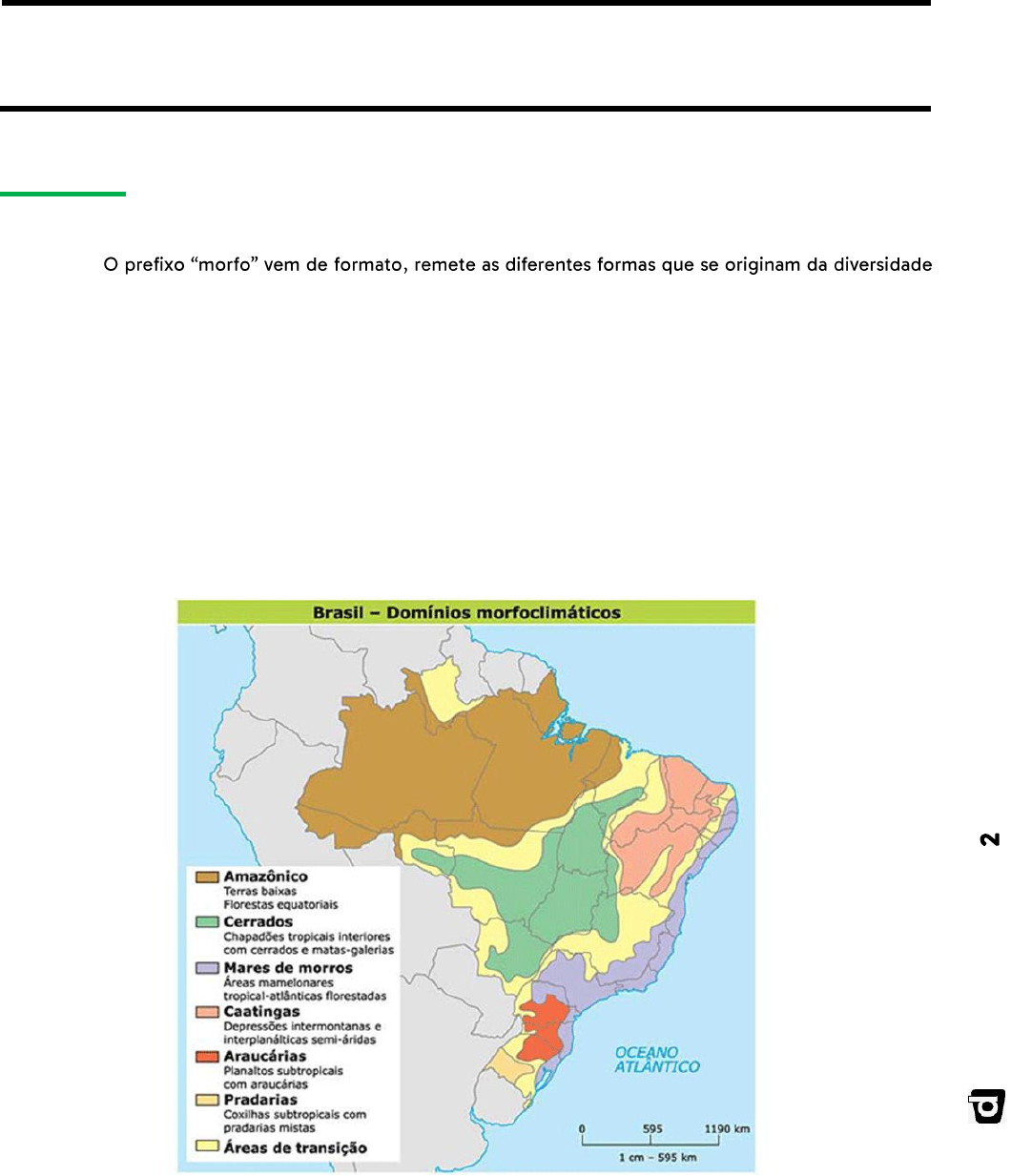 Domínios morfoclimáticos brasileiro worksheet