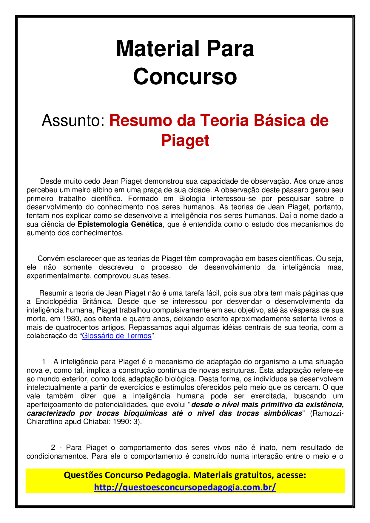 Piaget Pedagogia Letramento