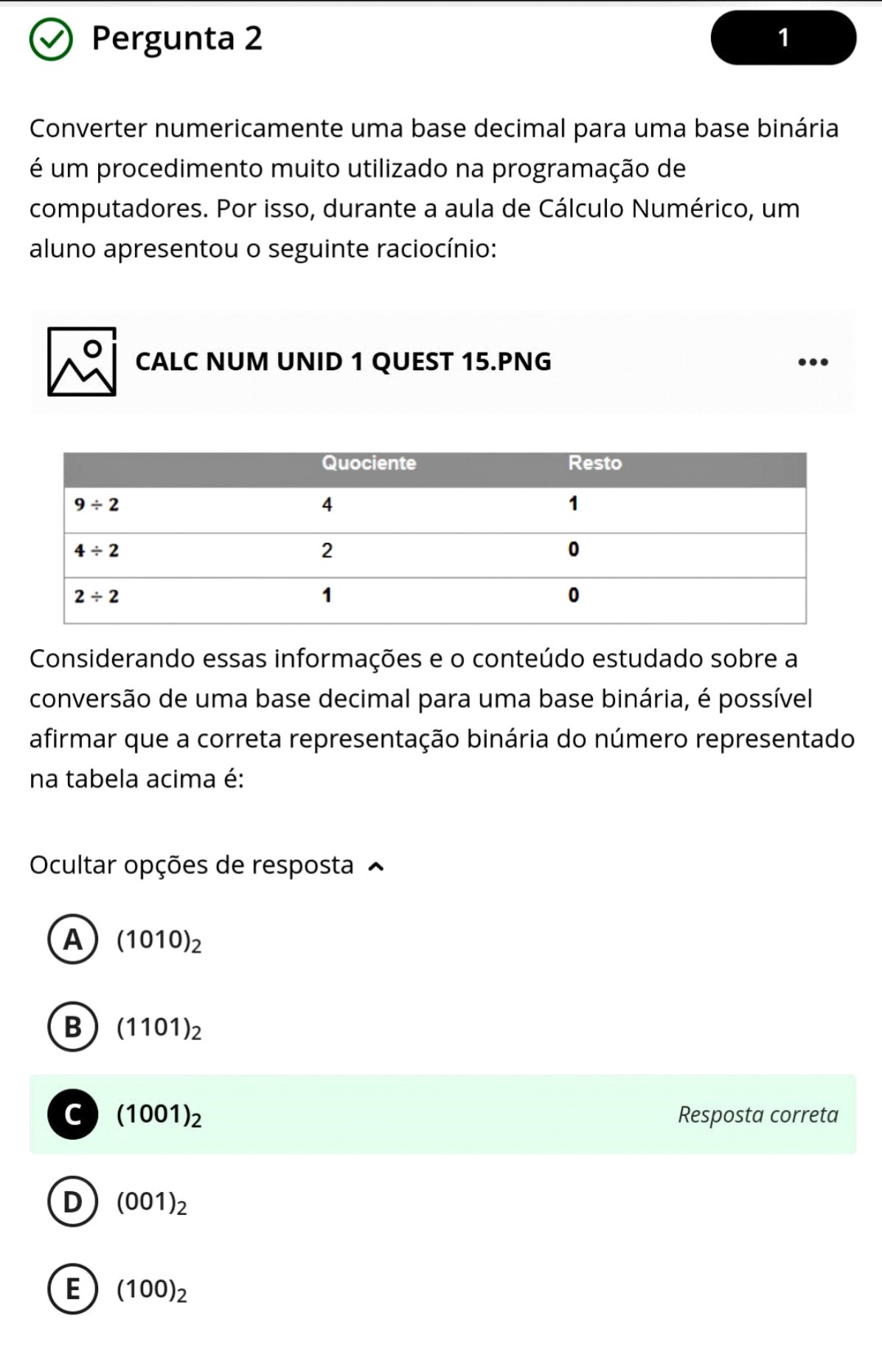 Questão 6/10 - Matemática Aplicada à Computação Represente o número  12453301 utilizando a notação 