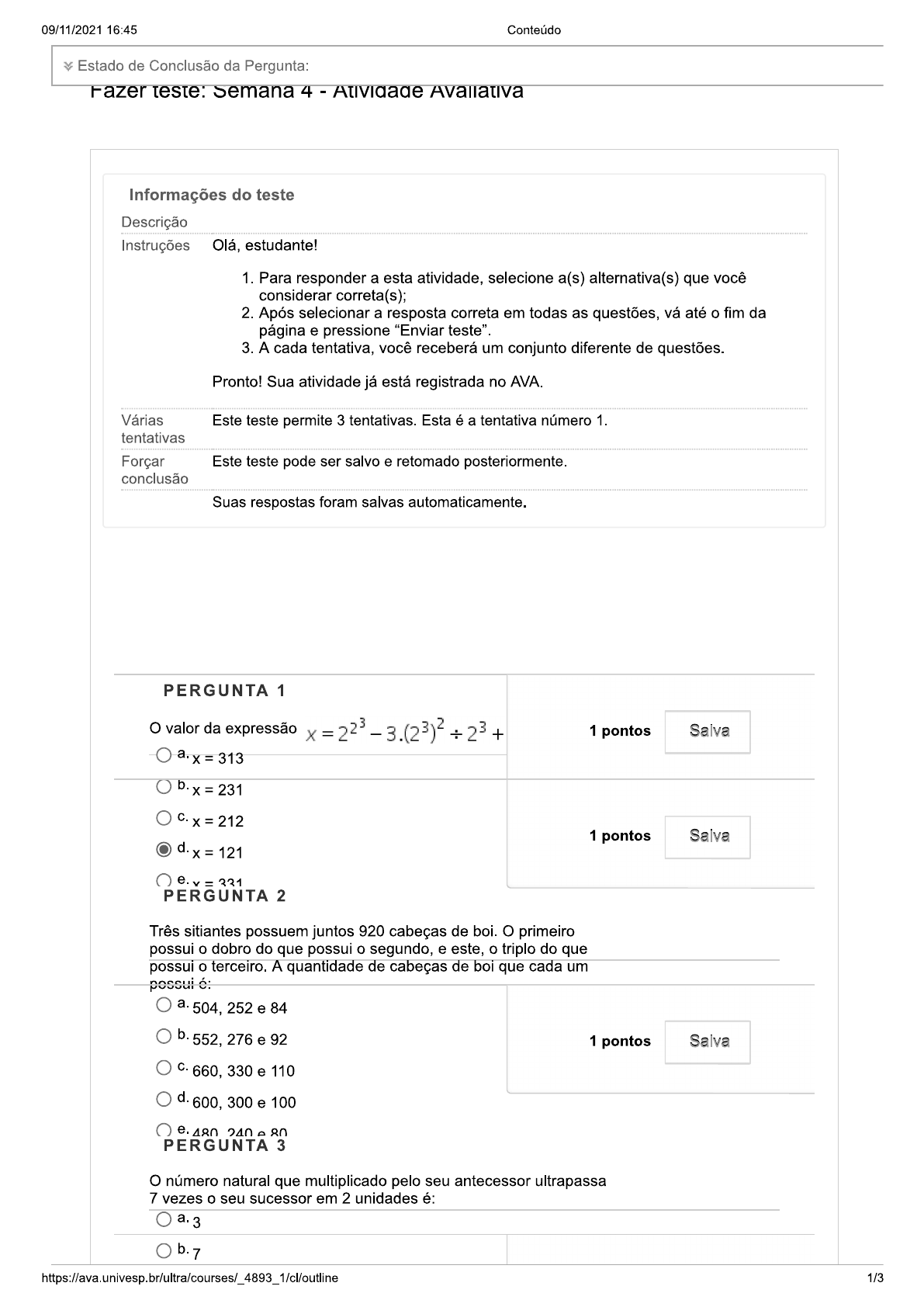 Atividade para avaliação - Semana 4_ MATEMÁTICA BÁSICA