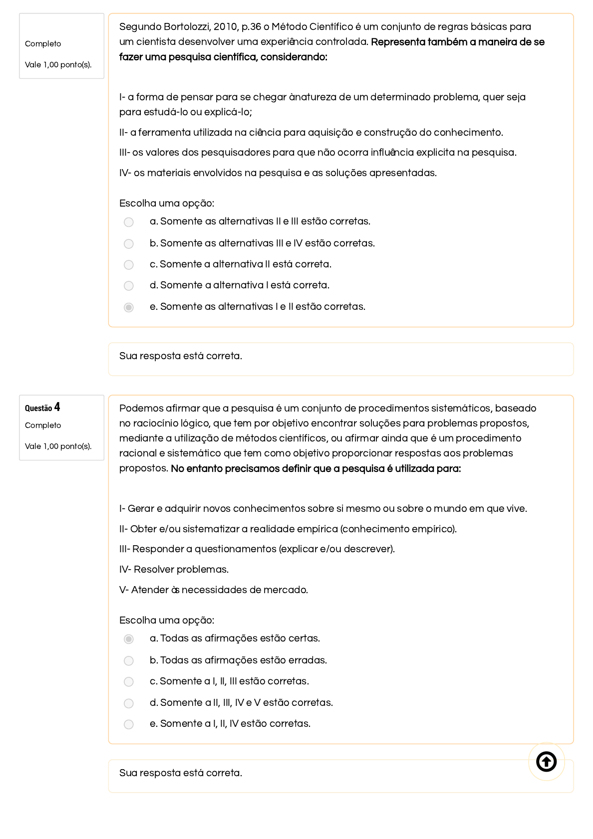 PROVA DO 1° BIMESTRE - Disponível dia 15 09 21 das 20 00 às 22 50 - Valor  8,0 Revisão da tentativa - Metodologia de Pesquisa Científica