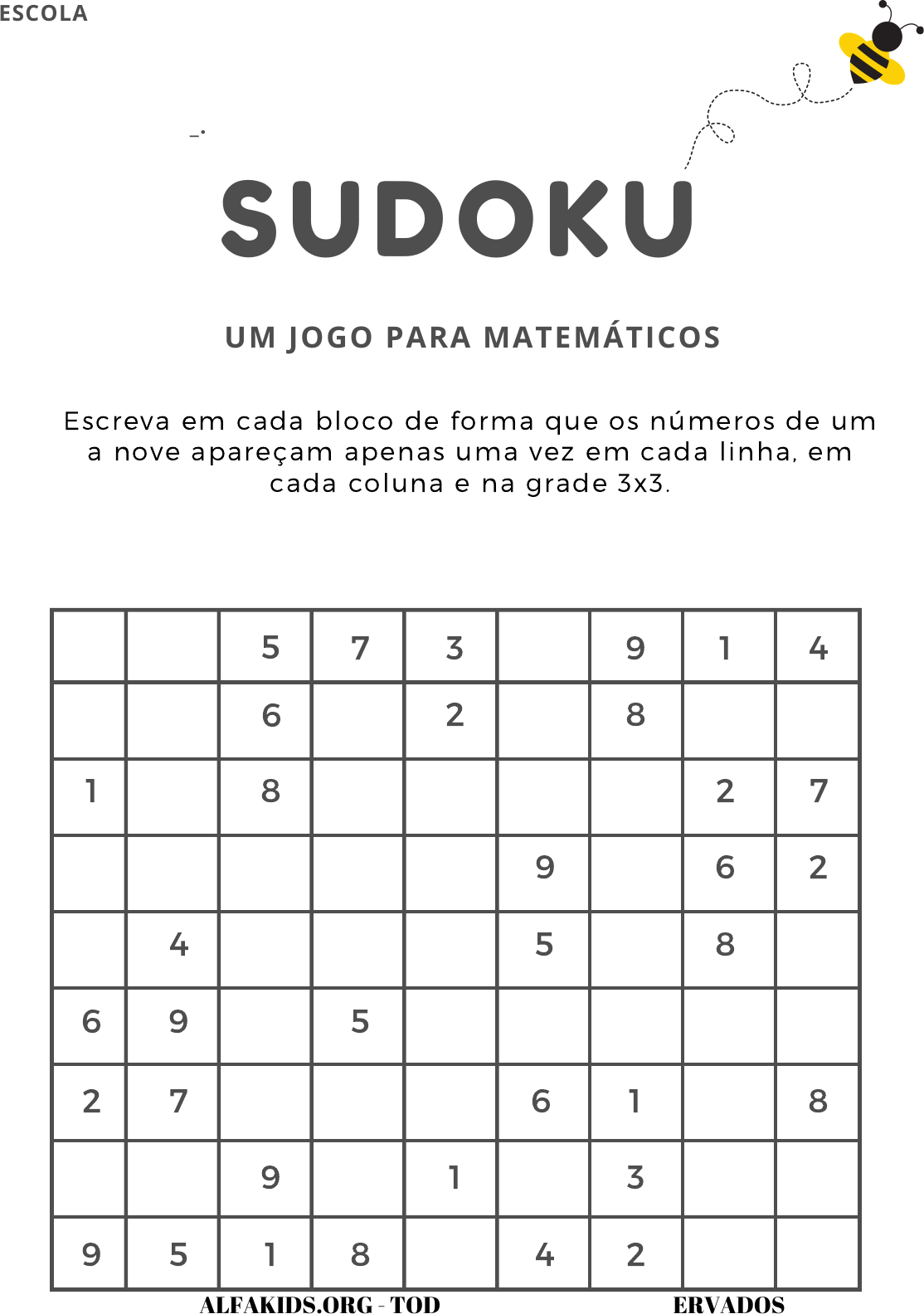 FlashMediaInfo: Regras do jogo SUDOKU e a sua história