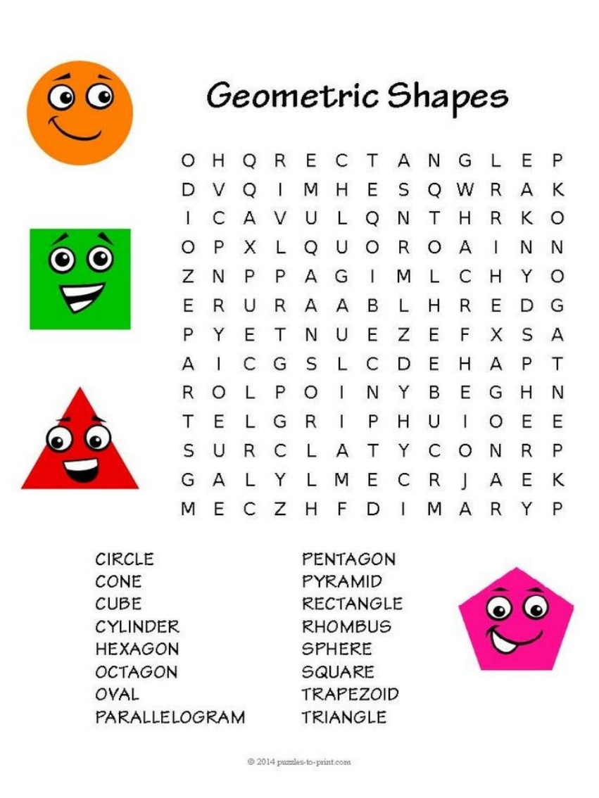 Avaliação shapes - Inglês