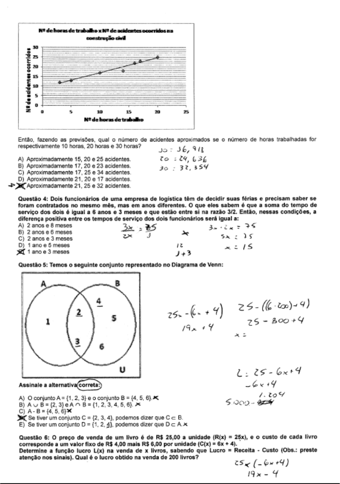 Prova - Matemática Aplicada - UNIP - Matemática Aplicada