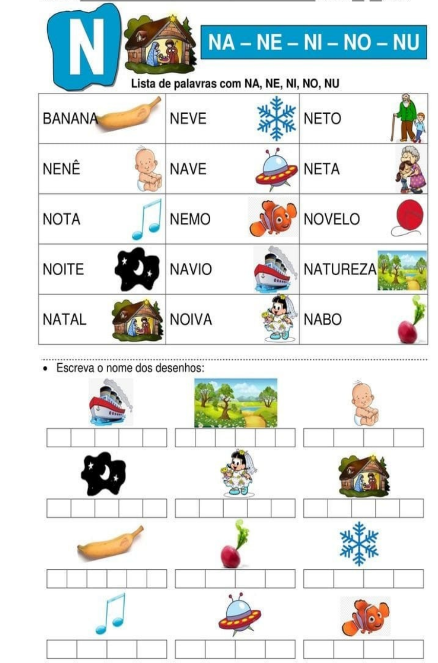 Ordem Alfabética Em Letras E Palavras - Atividades