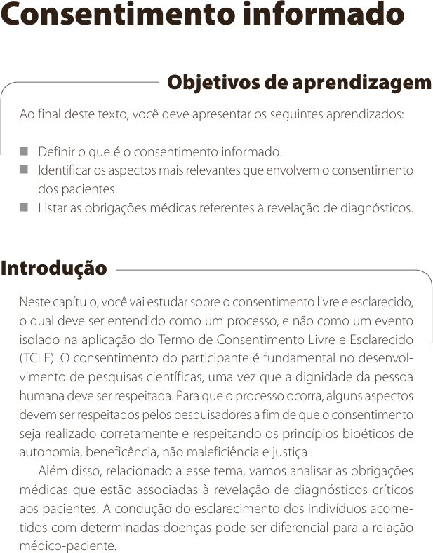 Consentimento informado do paciente e novas tecnologias da saúde