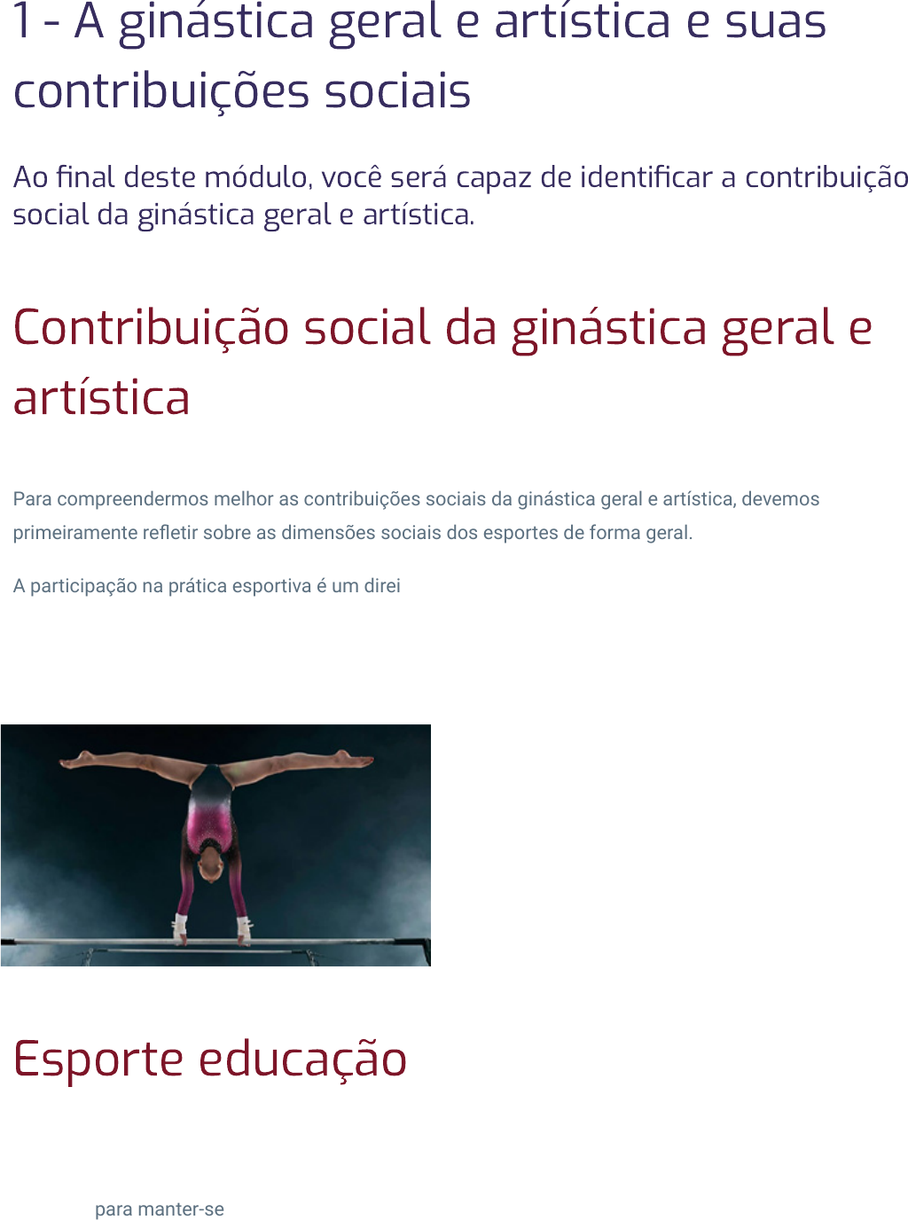 Grátis: Teoria e Prática da Ginástica Geral e Artística - Dimensões  Socioeducacionais da Ginastica Geral e Artística - Material Claro e  Objetivo em PDF para Estudo Rápido, image size:1024x1376