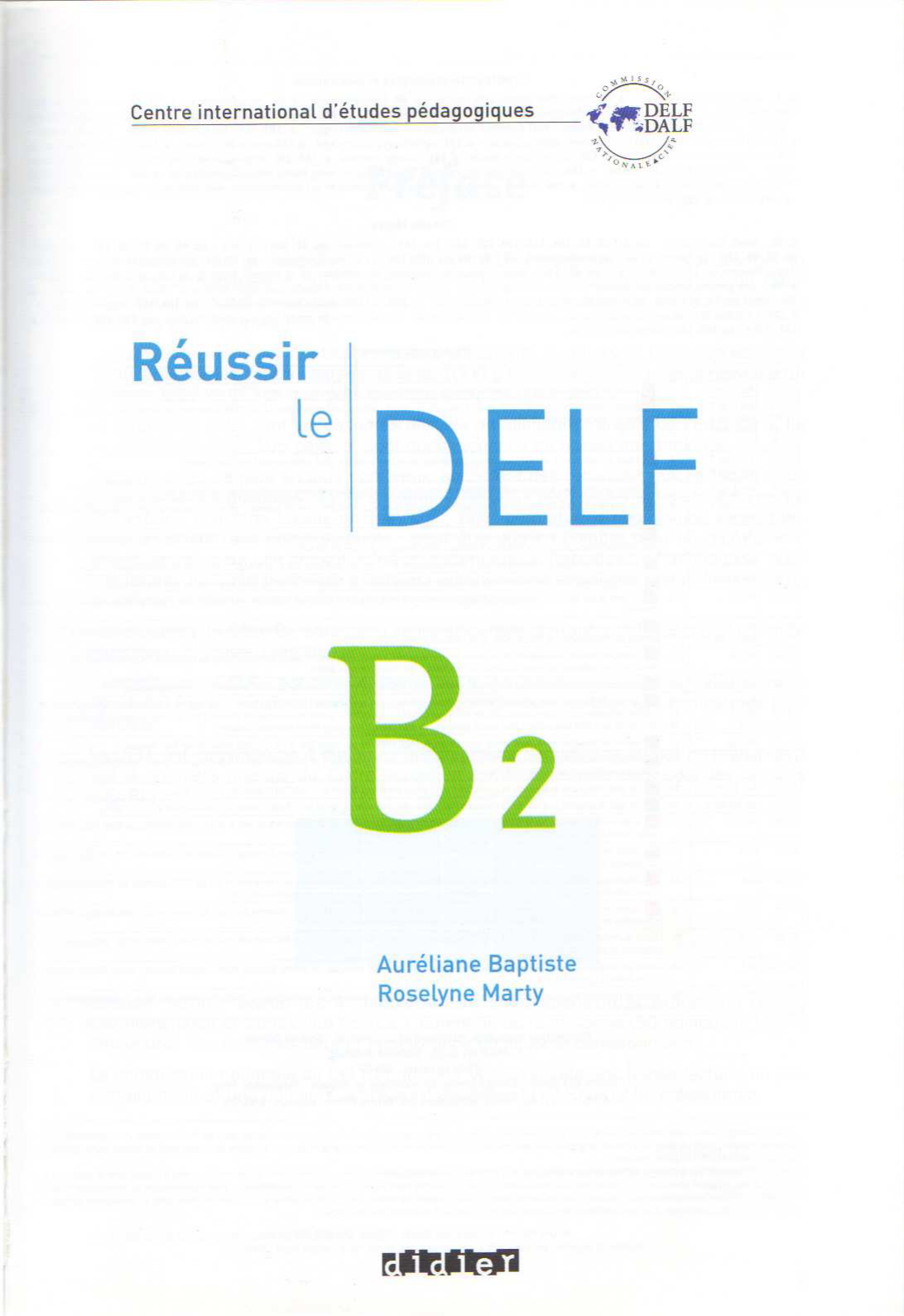 Reussir Le Delf b2  Língua Francesa I