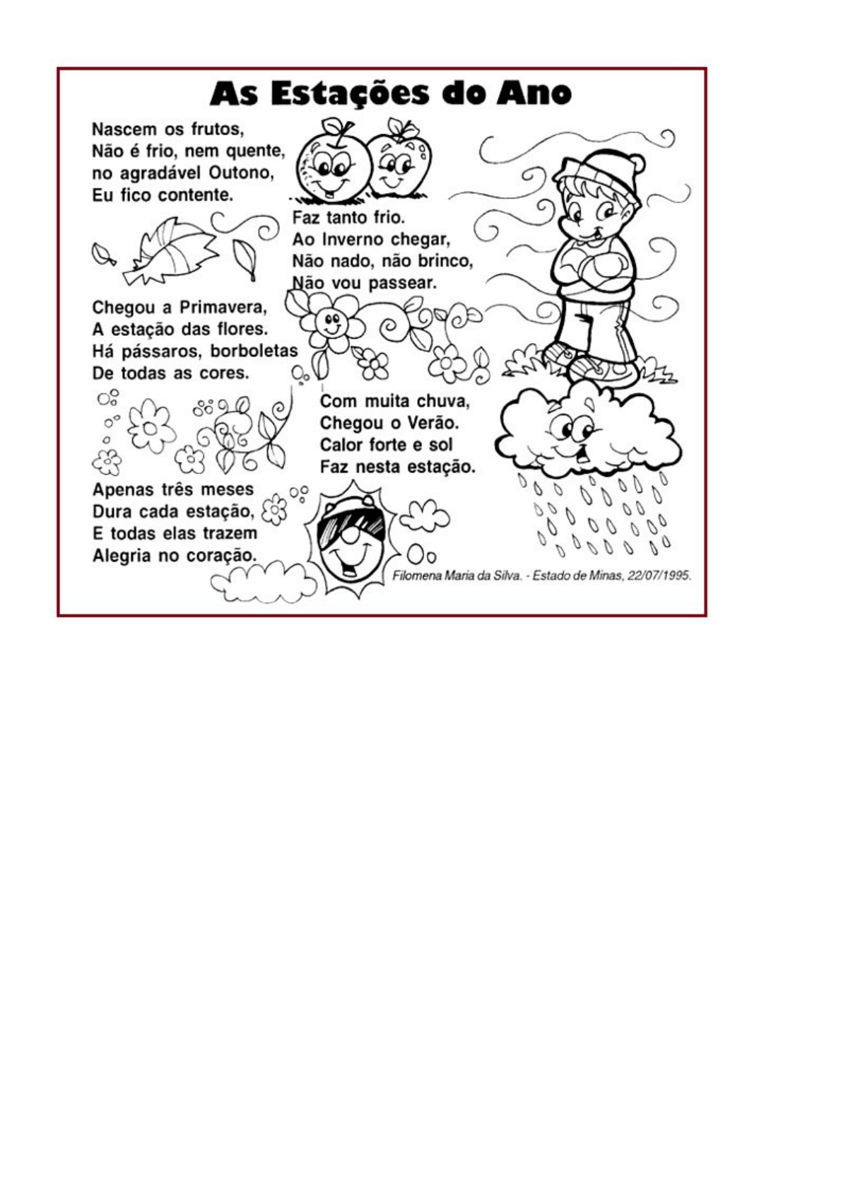 Grátis: Estações do Ano Educação Infantil - Material Claro e Objetivo em  PDF para Estudo Rápido, image size:1190x1684