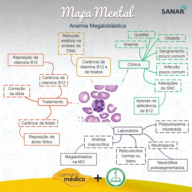 Mapa-Mental-Anemia-Megaloblástica - Enfermagem