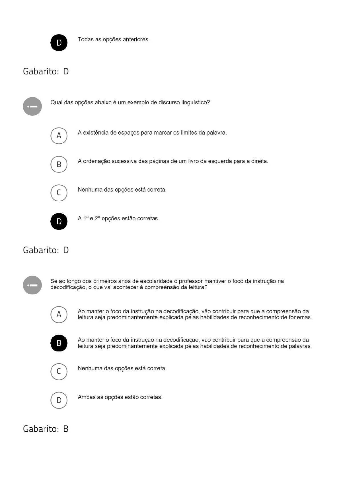 Resposta Questionario Quizz Compreendendo O Ato De Ler A Perspectiva Do Modelo Simples De