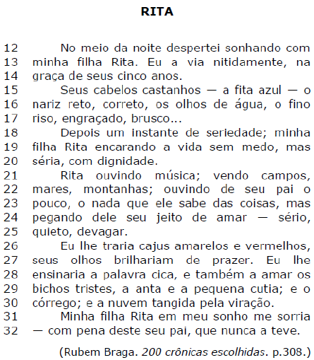 Questão Atente ao trecho abaixo e ao que é dito sobre ele. “Já estou  chegando, ou já cheguei, à altura da vida em q