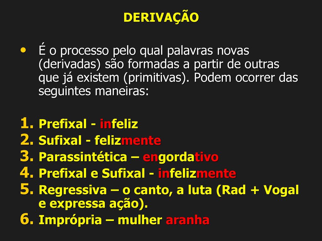 Derivação - Português