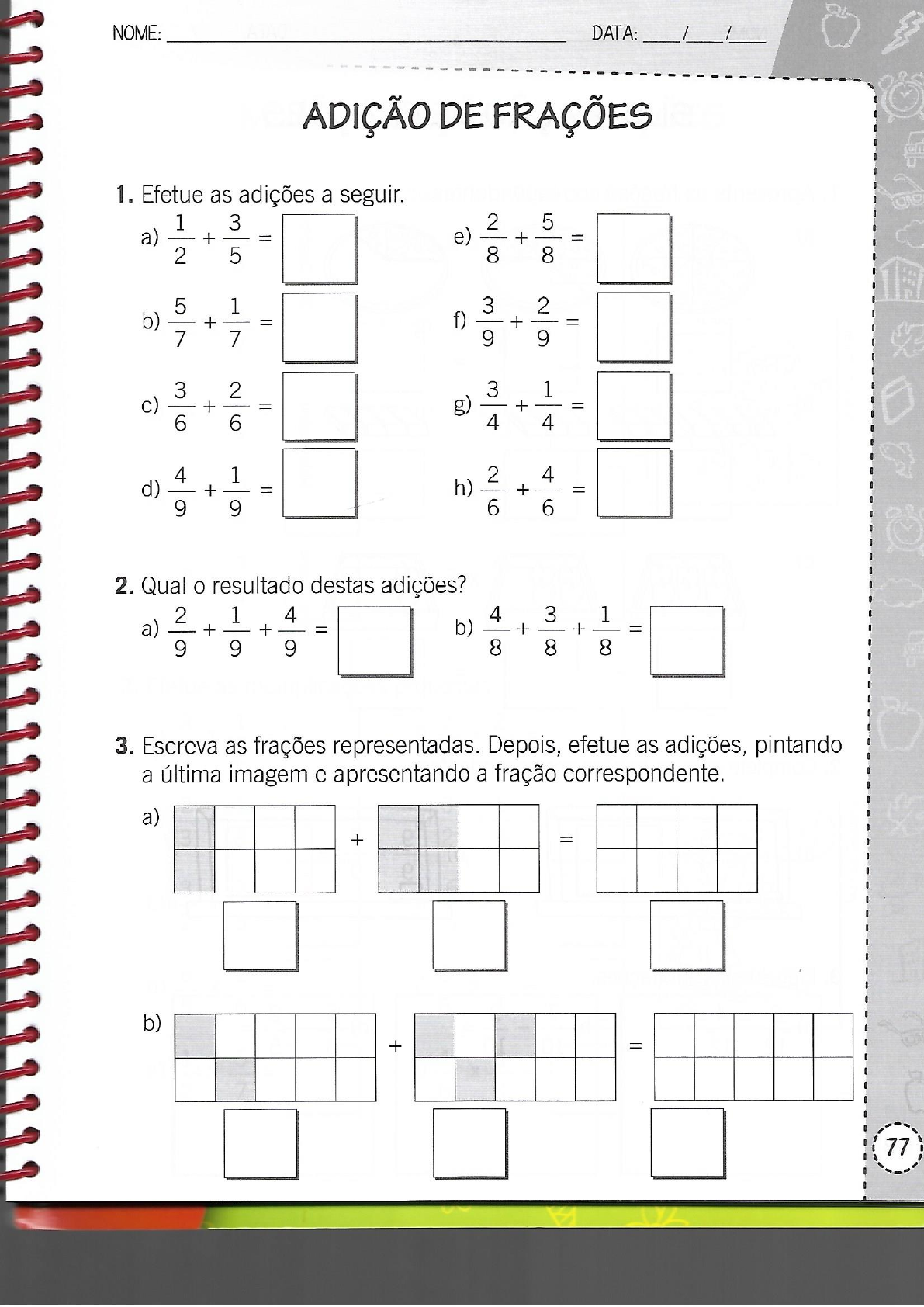 Atividade de matemática 4 ano worksheet