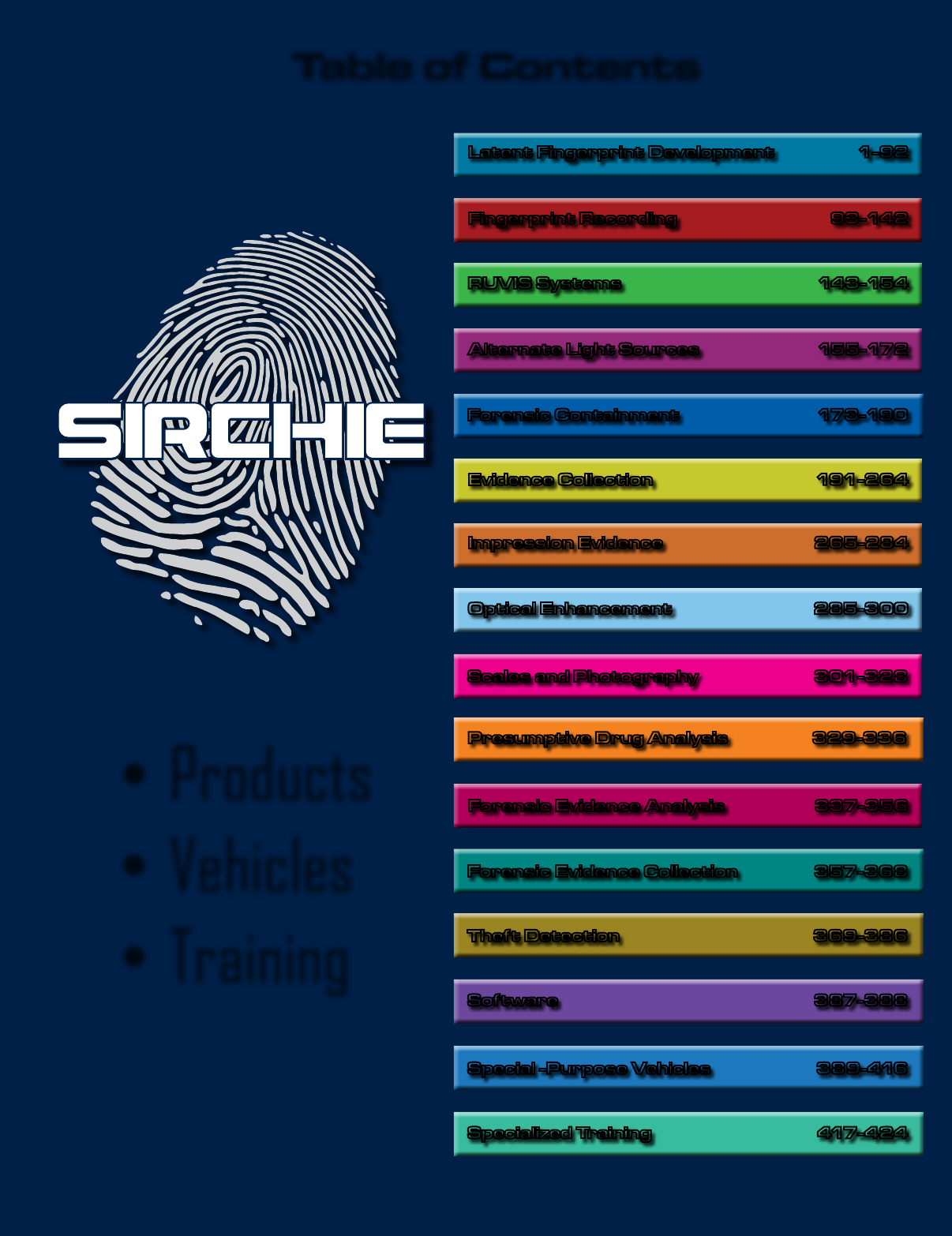 Palm/Cluster Lifting Tape by Sirchie