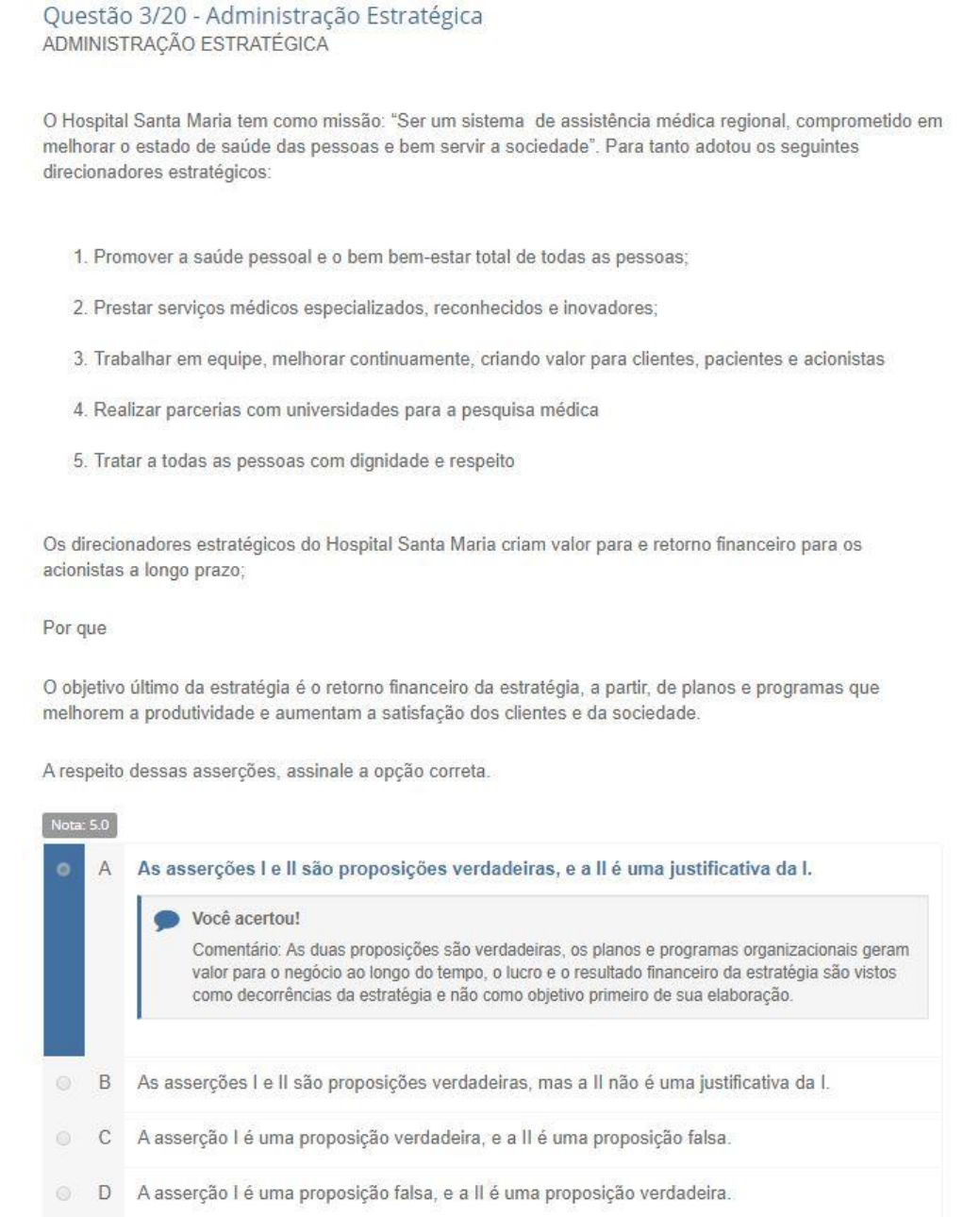 Administração Estrategica Atividade Pratica Administração Estratégica