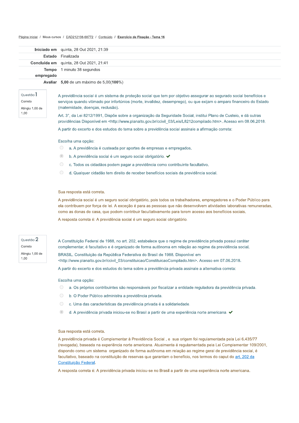 Exercícios De Fixação - Tema 16 - Direito Do Trabalho - Direito Do ...