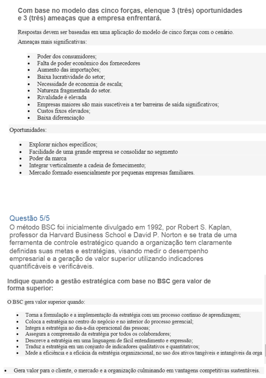 Prova Discursiva Administração Estrategica E Analise Economica
