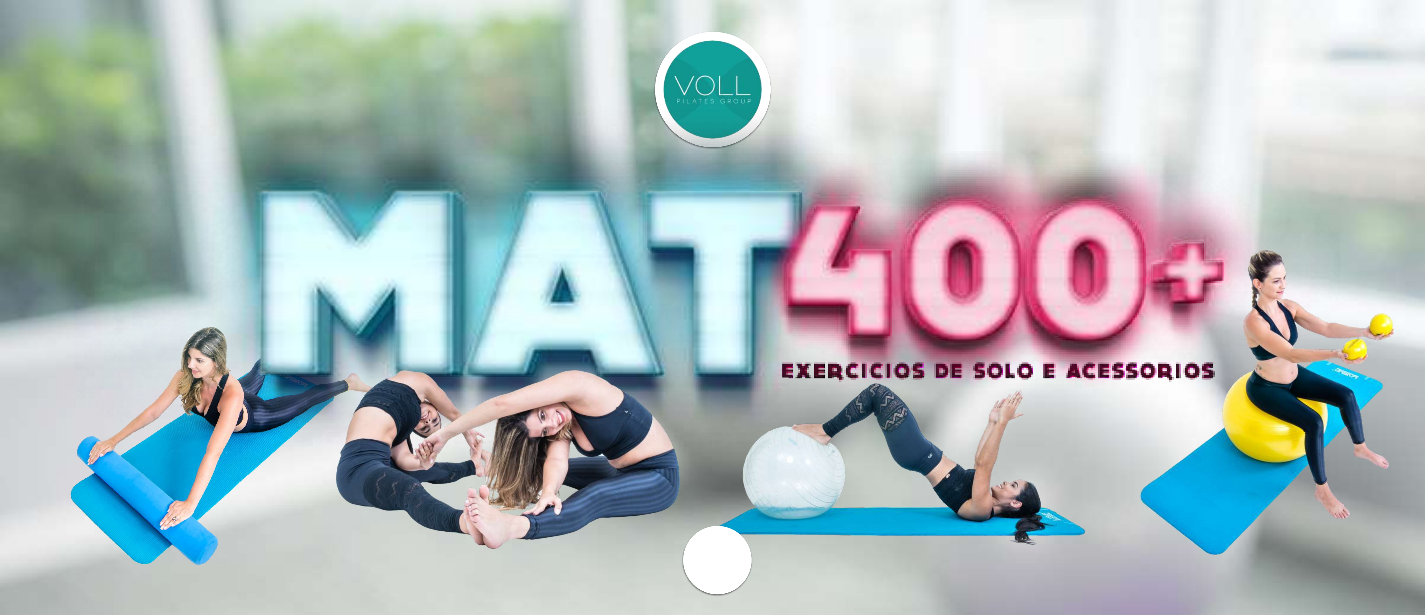 MAT PILATES 400 EXERCICIOS DE SOLO E ACESSORIOS - Pilates (solo/aparelhos)