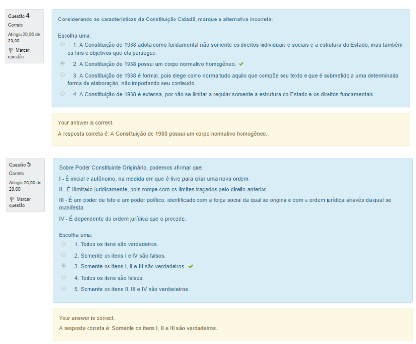 Questoes Introdução Ao Direito Constitucional Turma 1 - Direito ...