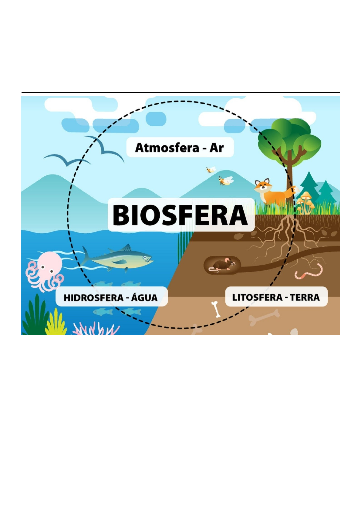 hidrosfera litosfera atmósfera biosfera