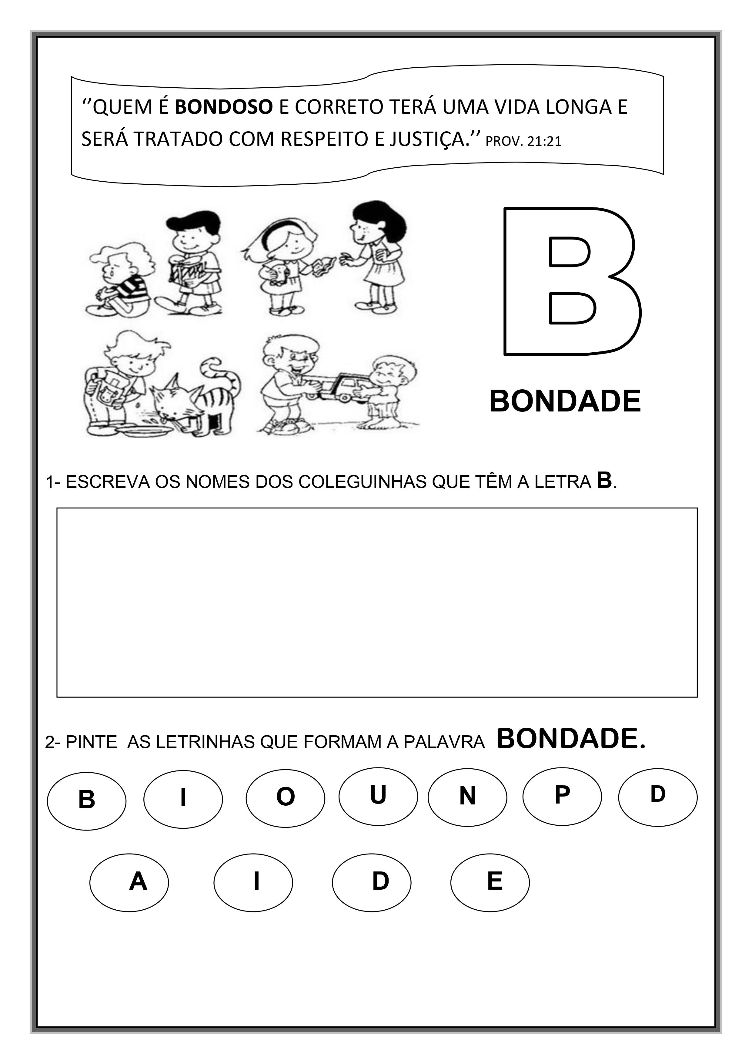 Ensino Religioso B De Bondade - Ensino Religioso