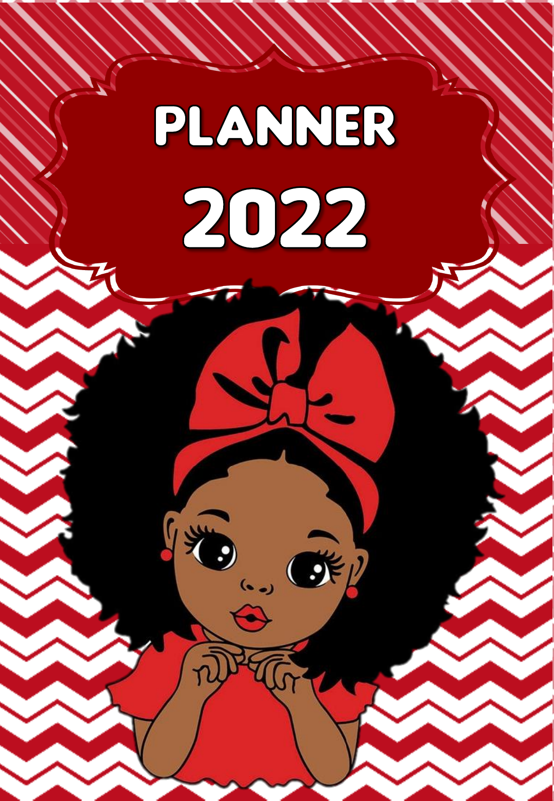 imagem planner 2022 boneca negra - Educação Infantil