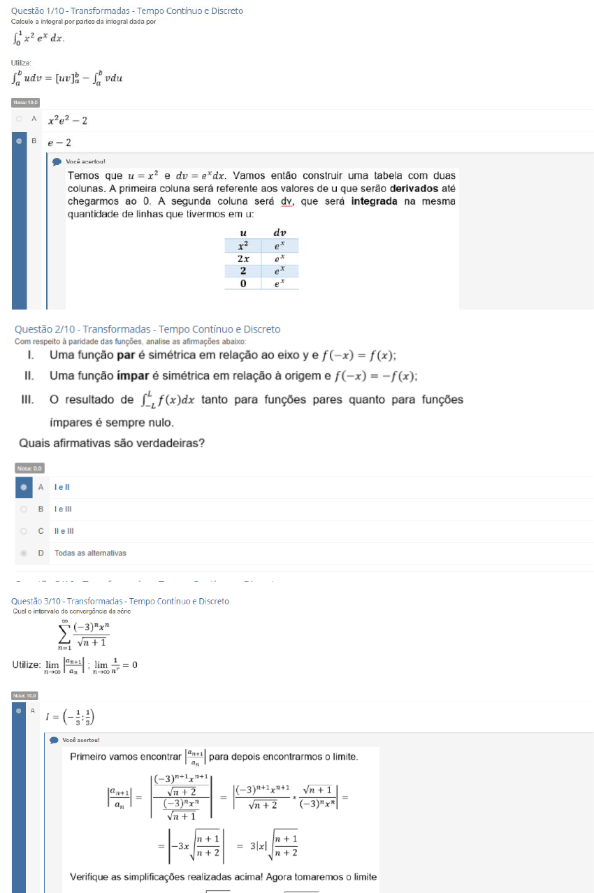Apol 1 Transformadas Tempo Continue E Tempo Discreto Nota 80 