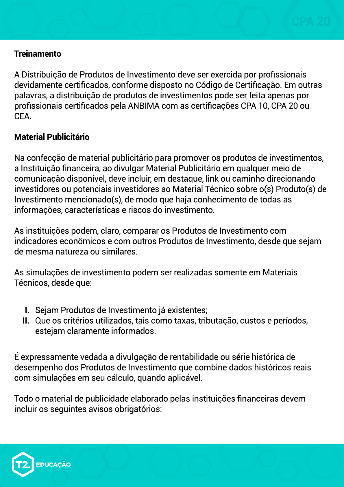 ANBIMA - Código anbima, Melhores práticas, Políticas de investimentos,  Distribuição de produtos. 