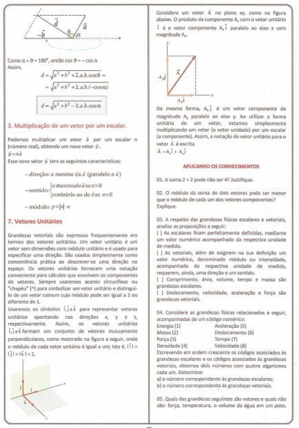 1024560 Lista De Exercicios De Vetores (2) - Física I