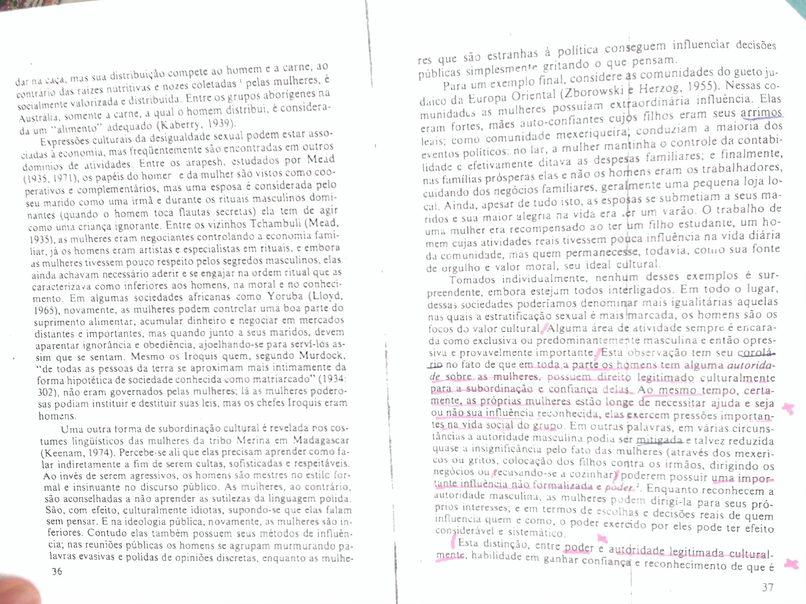 Rosaldo Michelle A Mulher A Cultura E A Sociedade 1 Antropologia I 